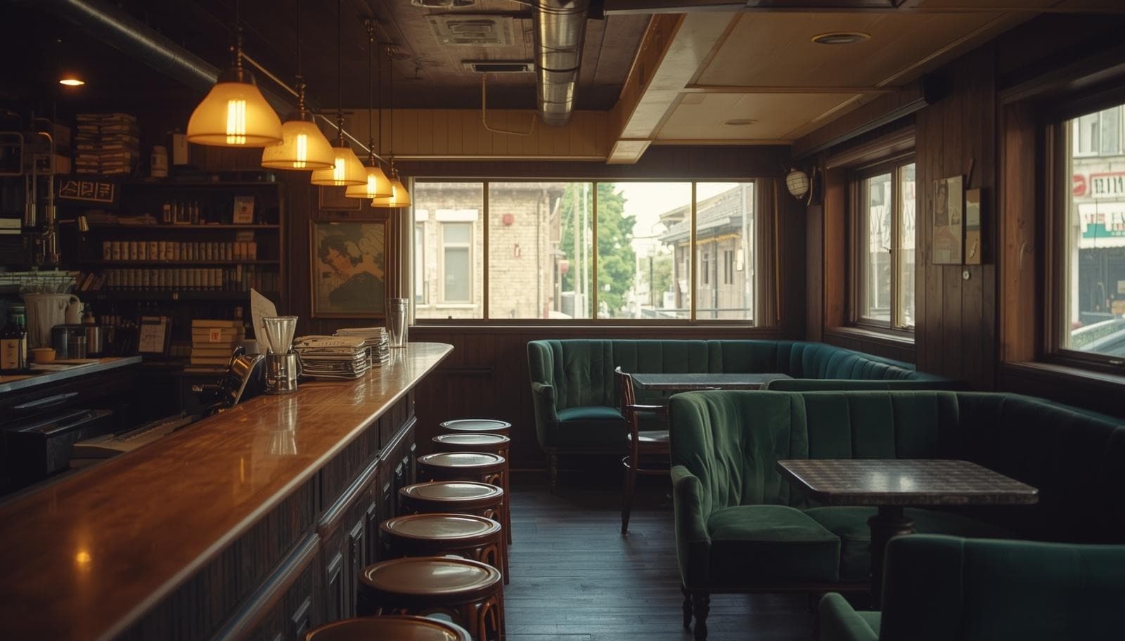 喫茶 燈火 — 店内全景